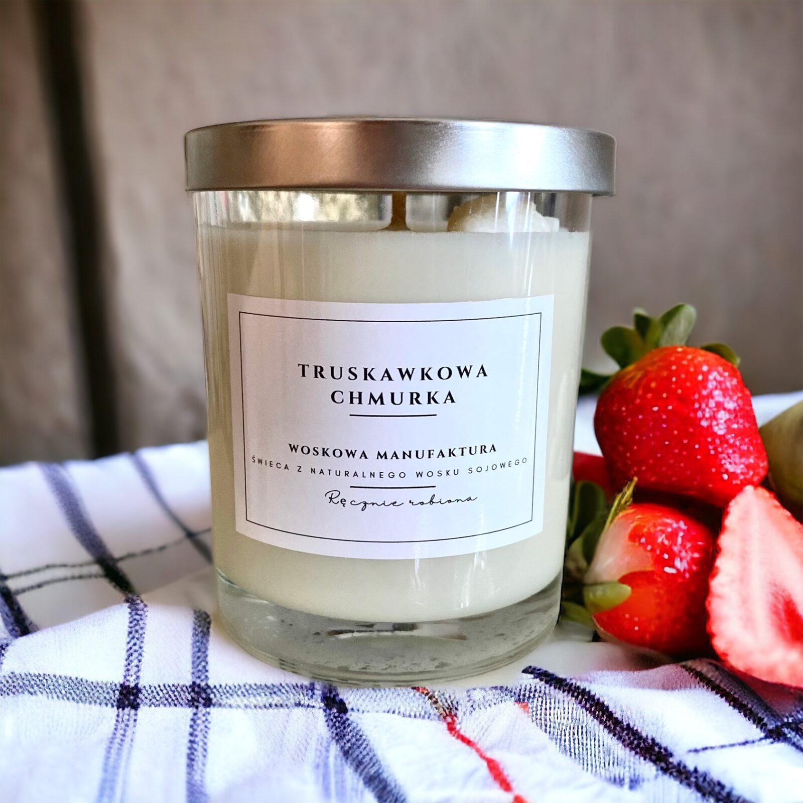 Świeca sojowa "Truskawkowa chmurka"