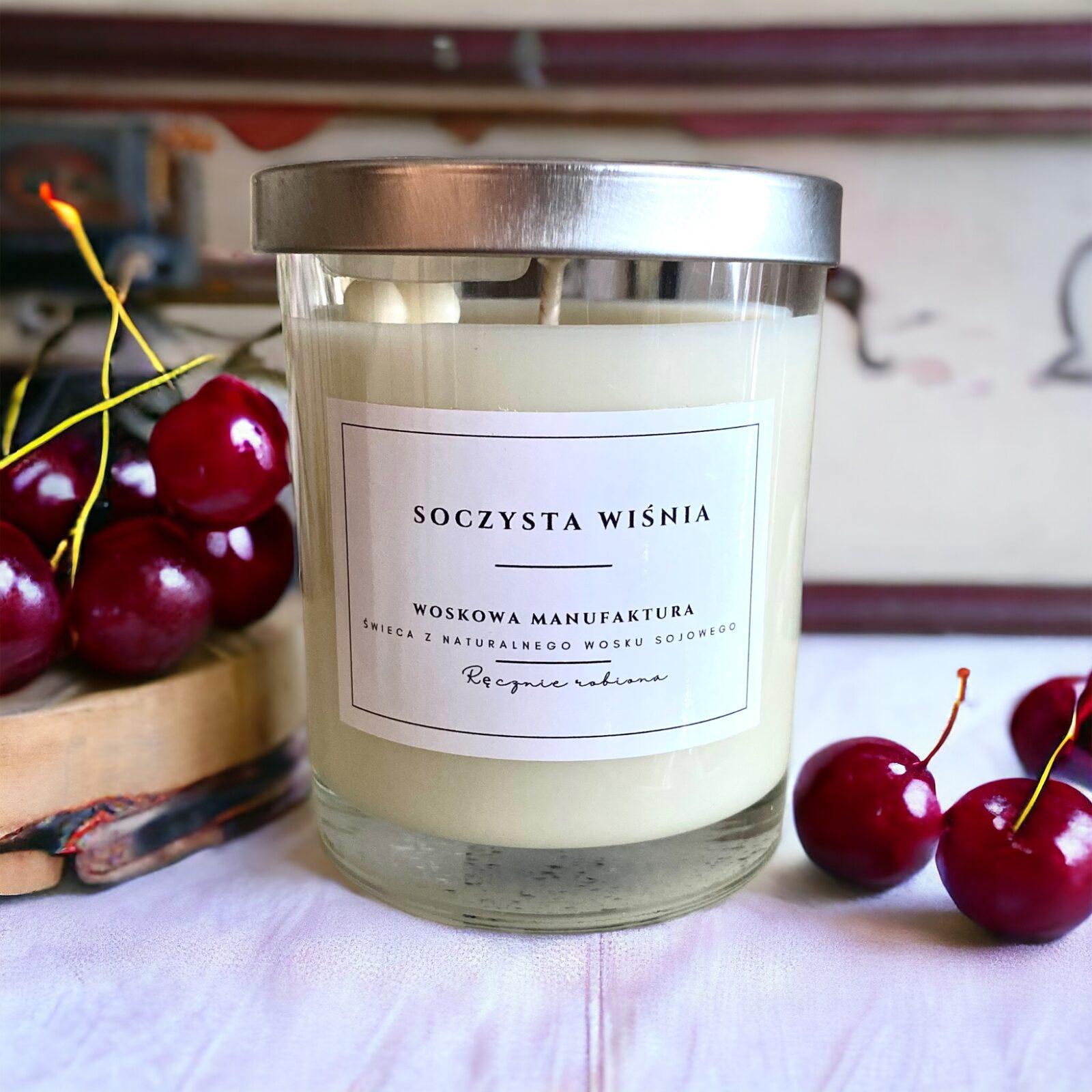 Świeca sojowa "Soczysta wiśnia"