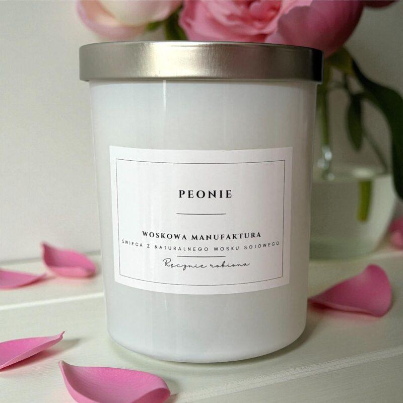 Świeca sojowa "Peonie"