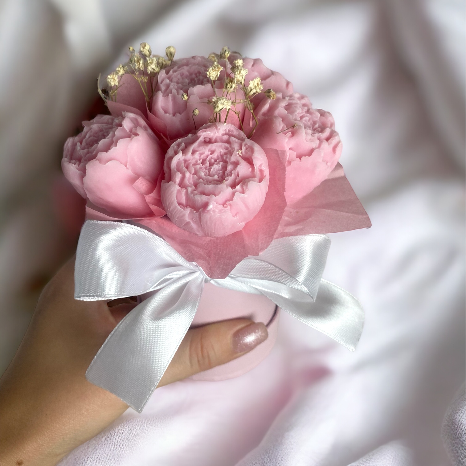 Flower Candle Box "Peonie"