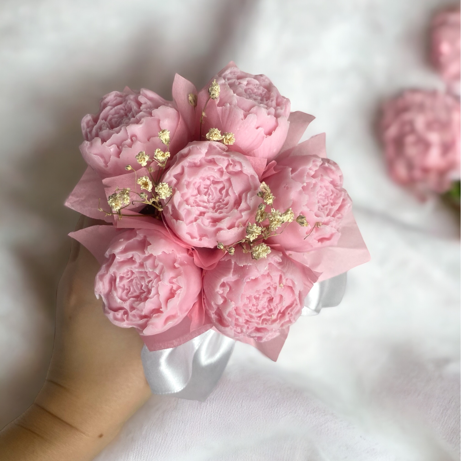 Flower Candle Box "Peonie" - obrazek 2