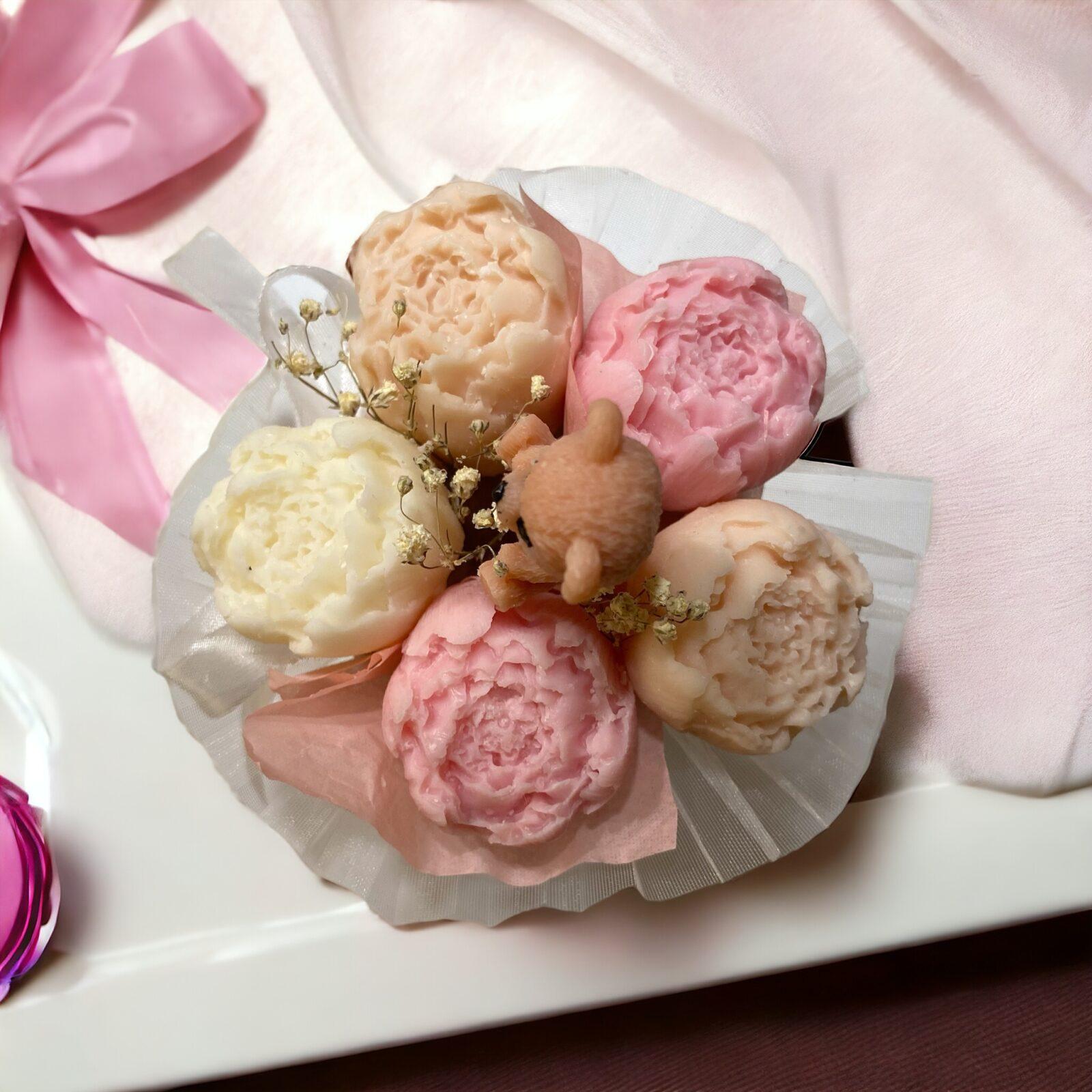 Flower Candle Box "Przytulanka" - obrazek 2