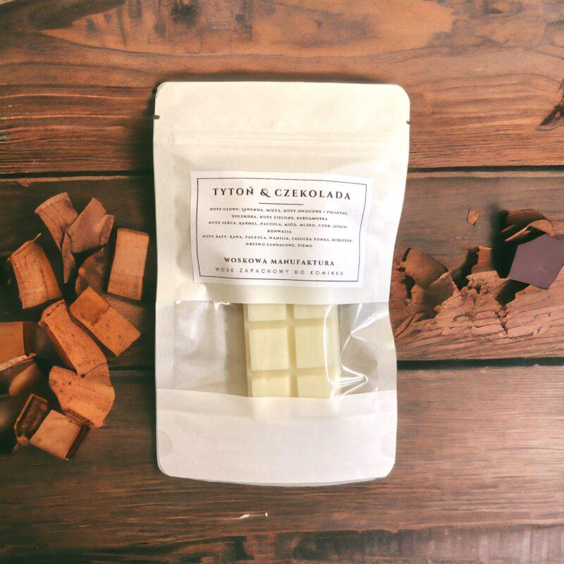 Wosk sojowy zapachowy do kominka "Tytoń & czekolada"
