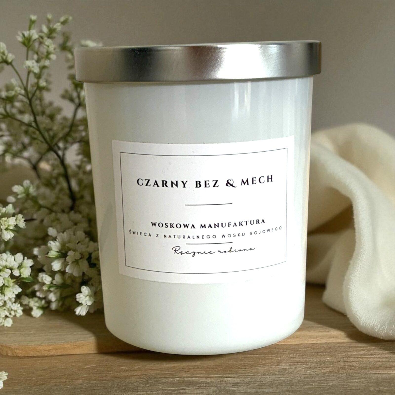 Świeca sojowa "Czarny bez & mech"