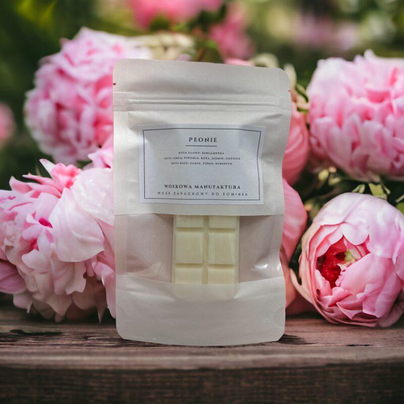 Wosk sojowy zapachowy do kominka "Peonie"