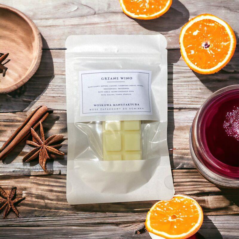 Wosk sojowy zapachowy do kominka "Grzane wino"