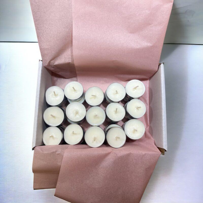 Zestaw podgrzewaczy sojowych tealight - małe 15 g