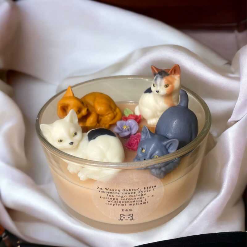 "Kociara" duża świeca sojowa