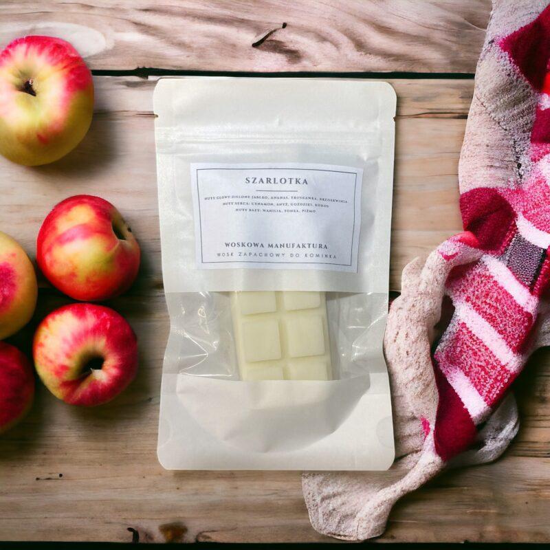 Wosk sojowy zapachowy do kominka "Szarlotka"