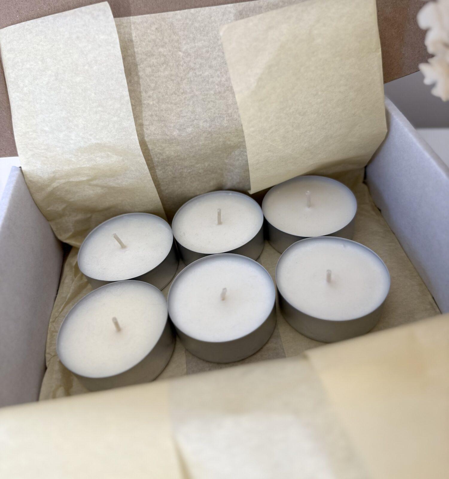 Zestaw podgrzewaczy sojowych tealight - duże 40 g