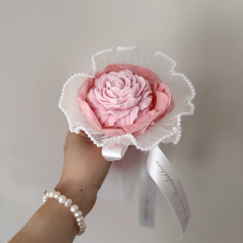 Flower Candle Bouquet "Peonia"