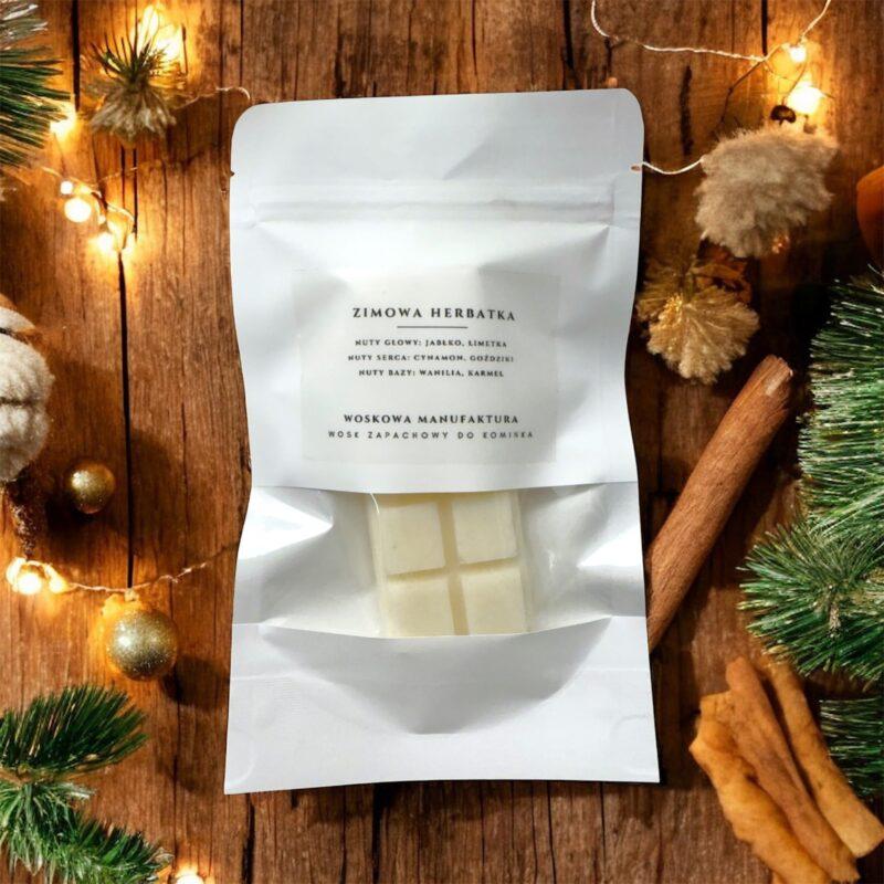 Wosk sojowy zapachowy do kominka "Zimowa Herbatka"