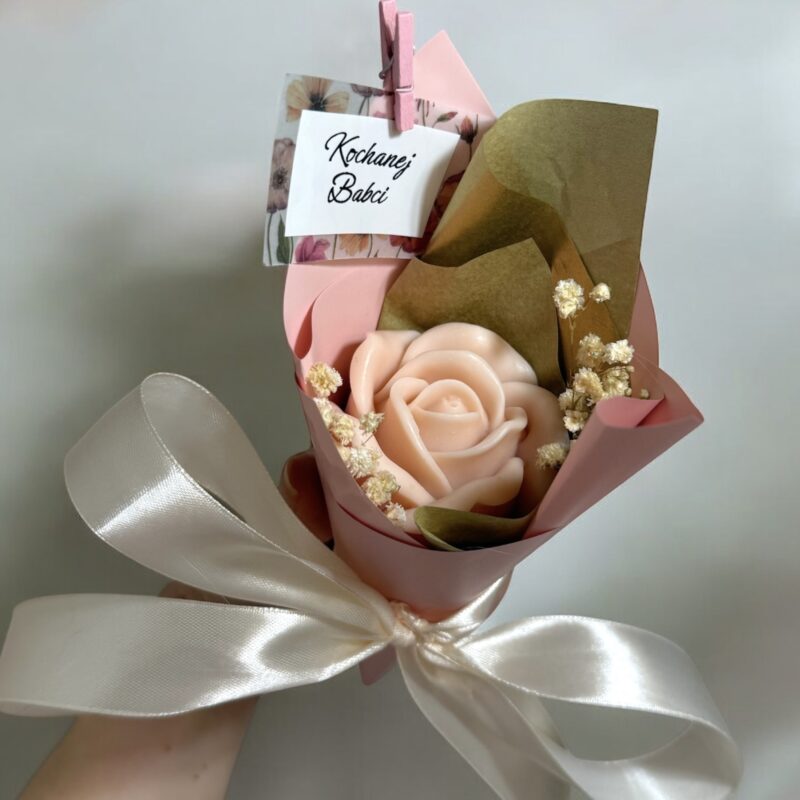 Flower Candle Bouquet "Róża"