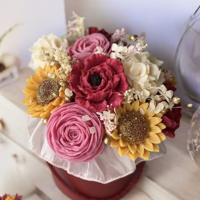 Flower Candle Box "Słoneczny"